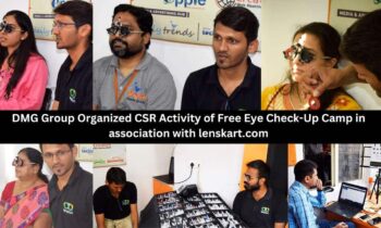 DMG Group Organized CSR Activity of Free Eye Check-up Camp in association with lenskart.com