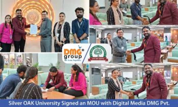 Silver OAK University Signed MOU with Digital Media DMG Pvt. Ltd. for Training and Placement Support to University Students